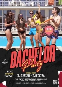 Bachelor Party Flyer A1 template