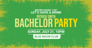 Bachelor party invitation Изображение, которым поделились на Facebook template