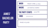 Bachelor Party Invite Twitter Post template