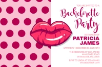 Bachelorette Party Invitation Label template