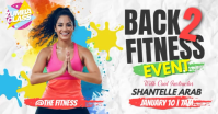 Back 2 Fitness Banner Imagen Compartida en Facebook template