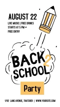 back 2 school instagram video template