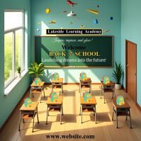 Back 2 School Post  Instagram Post Instagram-bericht template