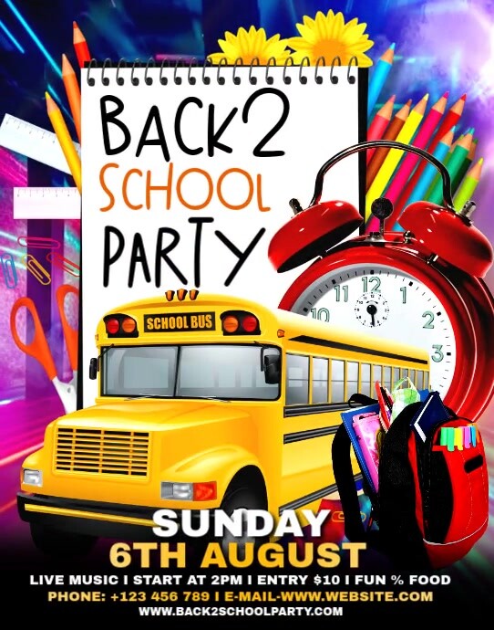 Back 2 School Poster Cartaz/placa template