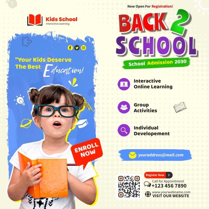 Back 2 School Promo Iphosti le-Instagram template