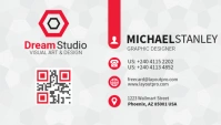 Back Business Card template