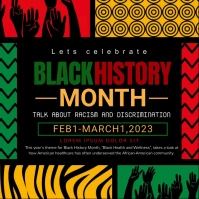 Back history month,conference Instagram Post template