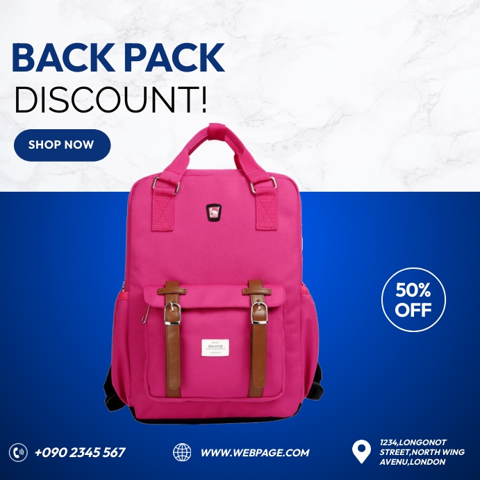 Backpack Advertisement Examples BACK PACK FLYER Template | PosterMyWall