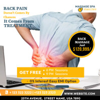 Advertising Back Injuries Back Pain Appointment Ads Template | PosterMyWall