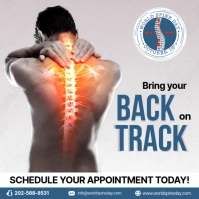 Back Pain Ads Instagram-opslag template