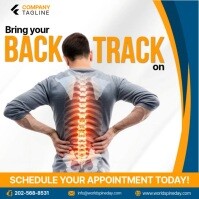 back pain ads Instagram Post template