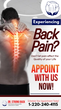 Back Pain Clinic Ads História do Instagram template