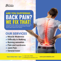 Advertising Back Injuries Back Pain Appointment Ads Template | PosterMyWall