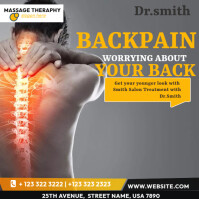 Advertising Back Injuries Back Pain Ads Template | PosterMyWall