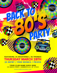 13 390 80s Party Customizable Design Templates Postermywall