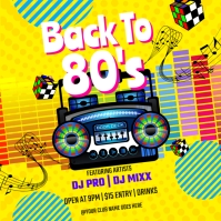 Back To 80s Instagram Post template