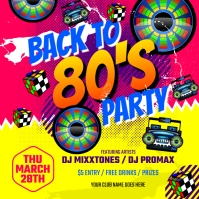 Back To 80s Instagram Post template