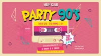 Back To 90's Disco Digitalanzeige (16:9) template