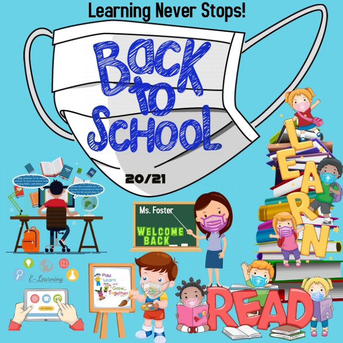 Back To School! Wpis na Instagrama template