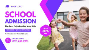 Blanco School Admission Digitalt display Template