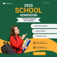 Back to School, Education School Admission Instagram-opslag template