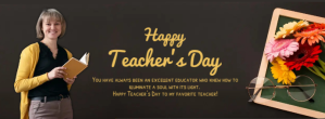 Preto Teacher's Day Celebration Facebook Cover Photo Template