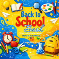 back to school, event,admissions are open Wpis na Instagrama template