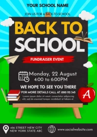 back to school, event ,school,giveaway A5 template