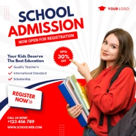 Back to school, School admission Instagram template