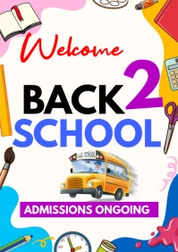 back to school, welcome back to school A5 template