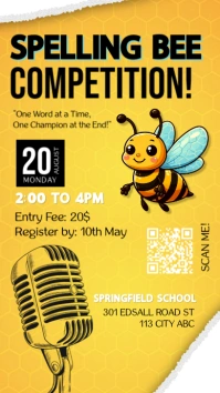 Back to school,school admissions open, spelling bee Historia de Instagram template