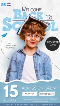 Back to school,Summer camp Historia de Instagram template