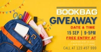 back to school, event ,school,giveaway Facebook Shared Image template