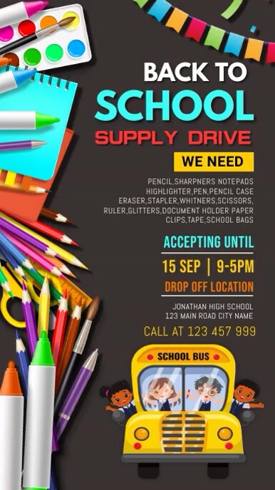 back to school, event ,school Tiktok Video template