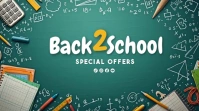 back to school, event ,school Presentation (16:9) template