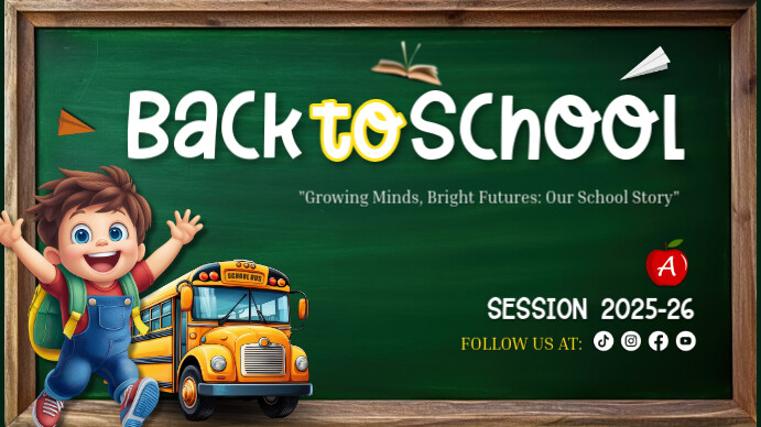 back to school, event ,school Презентация (16 : 9) template