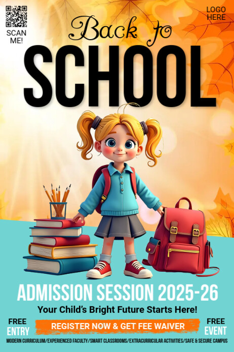 back to school, school banner, school event template