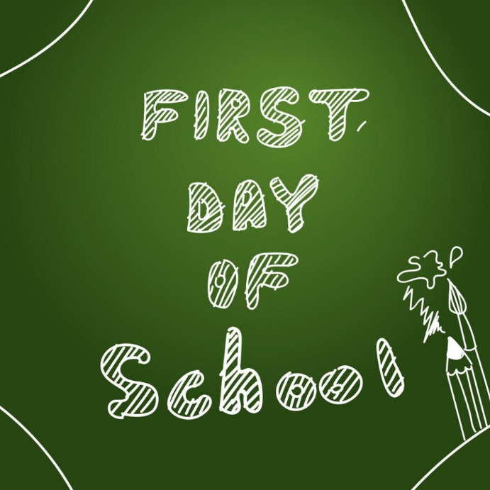 Back to School & First Day of School Poster Publicação no Instagram template