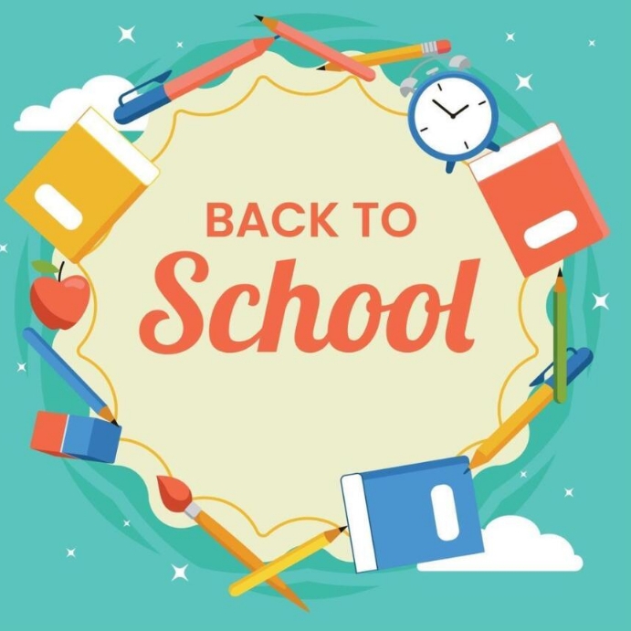 Back to School & First Day of School Poster template