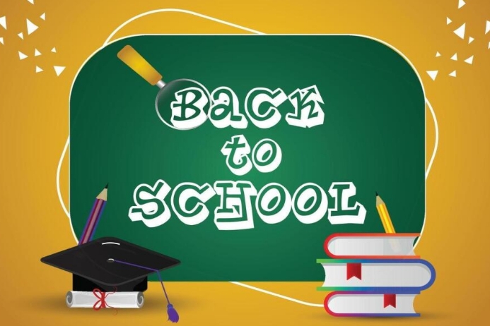 Back to School & First Day of School Poster template