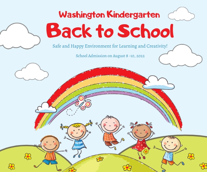 Back to School (1) Medium Rectangle template