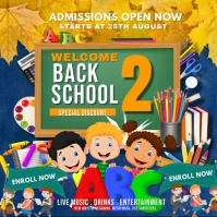 BACK TO SCHOOL .E Publicación de Instagram template