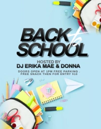 BACK TO SCHOOL .E Affiche/Panneau mural template