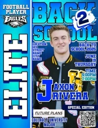 Back to School 2025 – Elite Edition with Jaxon Rivera Flyer (format US Letter) template