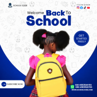 White Back to School Iphosti le-Instagram Template