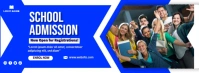 Back to School Admission Flyer Facebook Cover Photo template