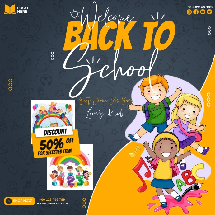 Back to School Ads Template | PosterMyWall