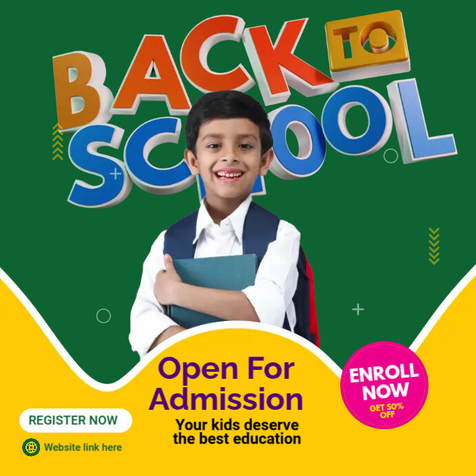 Back to School Ads Template PosterMyWall