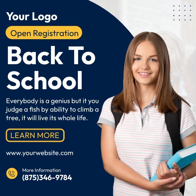 Back to School Ads Template | PosterMyWall