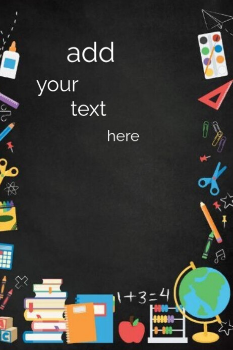 Plantilla de Back to school background | PosterMyWall